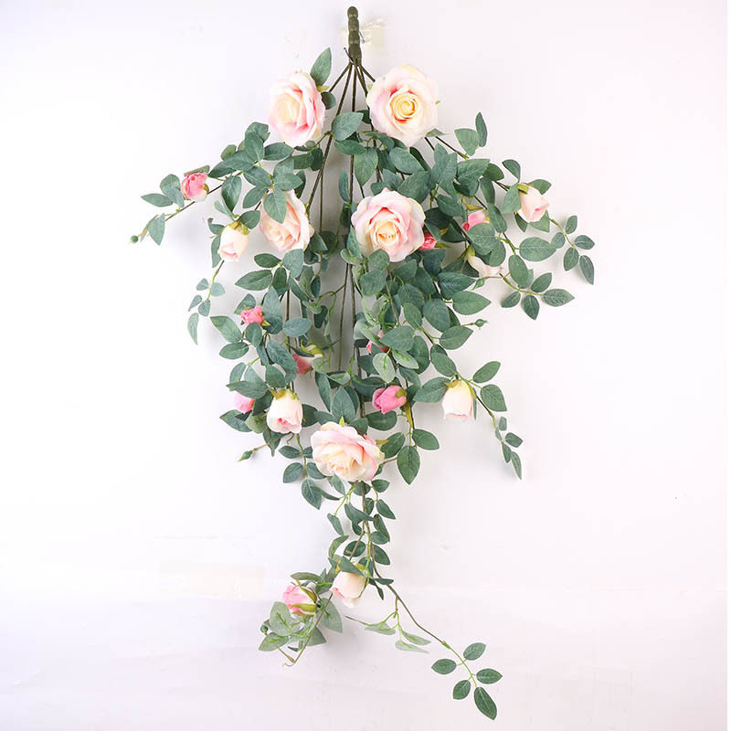 Nouvelle décoration murale rose blanche dégradée