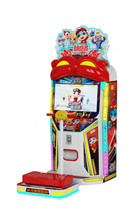 Elong PigmanKidジャンプアーケードゲーム機26インチ液晶スクリーンビデオゲーム屋内レーシングコイン式キッズゲーム機