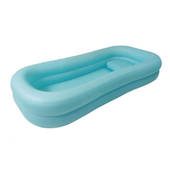 Long nursing bathtub light blue
