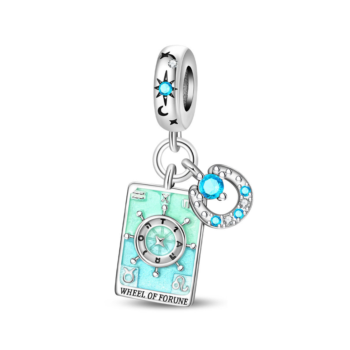 Pac1824- pendentif roue de la fortune