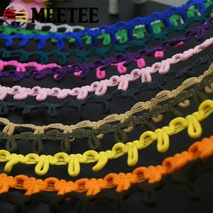 Meetee AP2206 1,5 cm Hebilla de lazo elástico Cordón elástico de encaje de nariz sostenible para bolsas de ropa Textiles para el hogar Accesorios de cinturones - Product Image 6