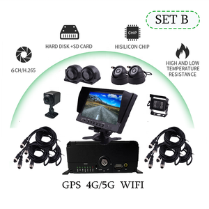 HYF Teléfono Móvil Computadora CMSV6 Plataforma 4G GPS WIFI MDVR Monitor Kit de Vigilancia 6CH HDD SD DVR Sistema de Cámara Para Autobús Camión - Product Image 3