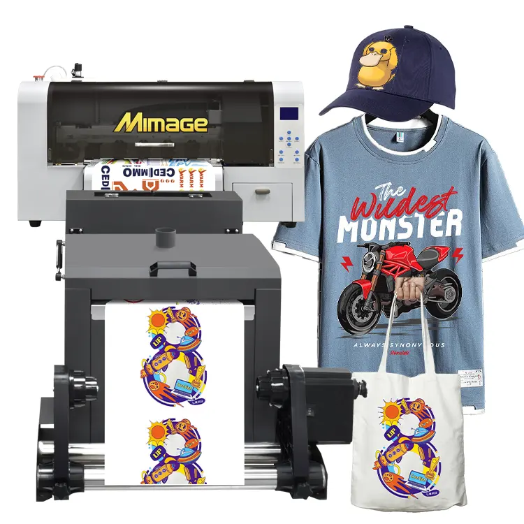 Принтер Mimage brand double XP600/i3200 для печати на футболках, ПЭТ-пленке, струйный принтер DTF, принтер для печати A3 dtf