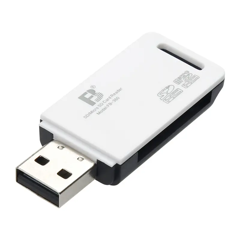 FOSOTO 범용 USB 2-in-1 고속 카드 리더기 USB 노트북 컴퓨터 맥북 다기능 SD TF 메모리 카드 리더기