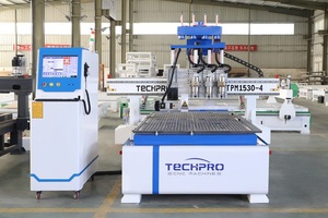 Enrutador CNC de madera de cuatro procesos multifunción de 3 ejes, hoja de sierra de husillo múltiple 1530, enrutador Cnc de cabezales múltiples - Product Image 2
