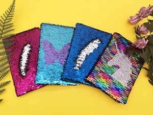Cuaderno A5 con inventario de fábrica, cuaderno de lentejuelas con escamas de pescado, papelería creativa para uso infantil - Product Image 6