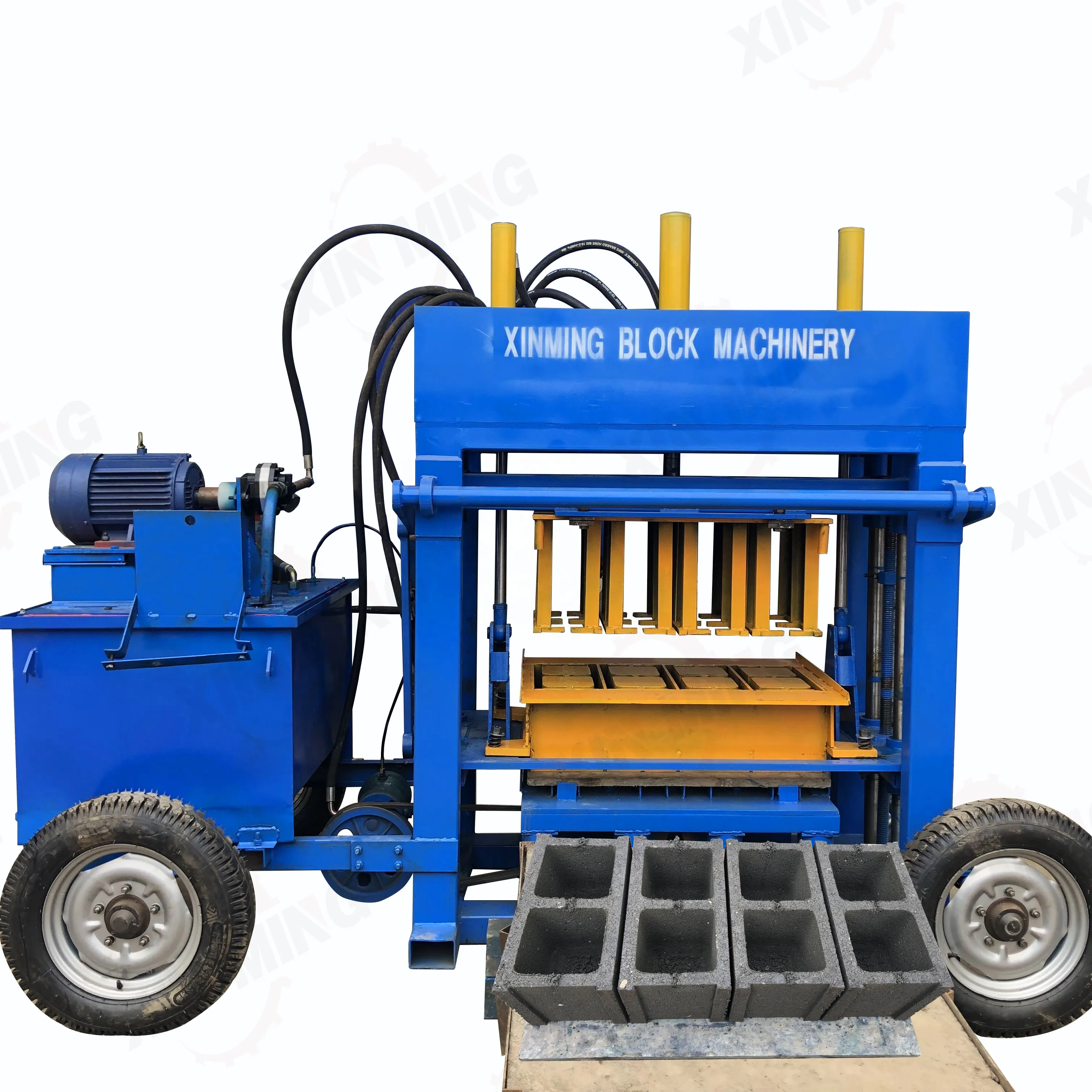 QT4-30 Automatic Interlock block Molding machine start business Vibration blocks brick making machinery good price for sale
