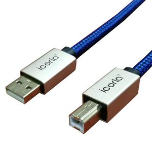 Gold Plated <strong>6MM</strong> <strong>USB</strong> C to <strong>USB</strong> B Hifi <strong>USB</strong> DAC Cable for Phone Computer Multimedia - Product Image 1