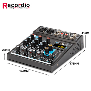 GAX-TG402 USB <strong>Audio</strong> Mixer Sound Board Console System <strong>Interface</strong> 4 Channel Digital MP3 Computer <strong>Input</strong> 16-Bit DSP Processor Stereo - Product Image 2