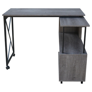 Neue Modelle Maple Cherry Holz Metall Commercial Computer Schreibtisch L-Form Büro Computer Tisch Design - Product Image 4