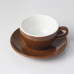 カプチーノコーヒーカップ & ソーサーコーヒーカラーDコレクションカスタムカラーデザイン食器洗い機セーフコーヒーショップホームオフィス日常使用