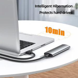 2 in <strong>1</strong> Case Ssd M.2 Nvme NGFF Usb 3.<strong>1</strong> E Type-C Dual Protocol M2 Nvme/Sata M.2 Ssd <strong>Enclosure</strong>