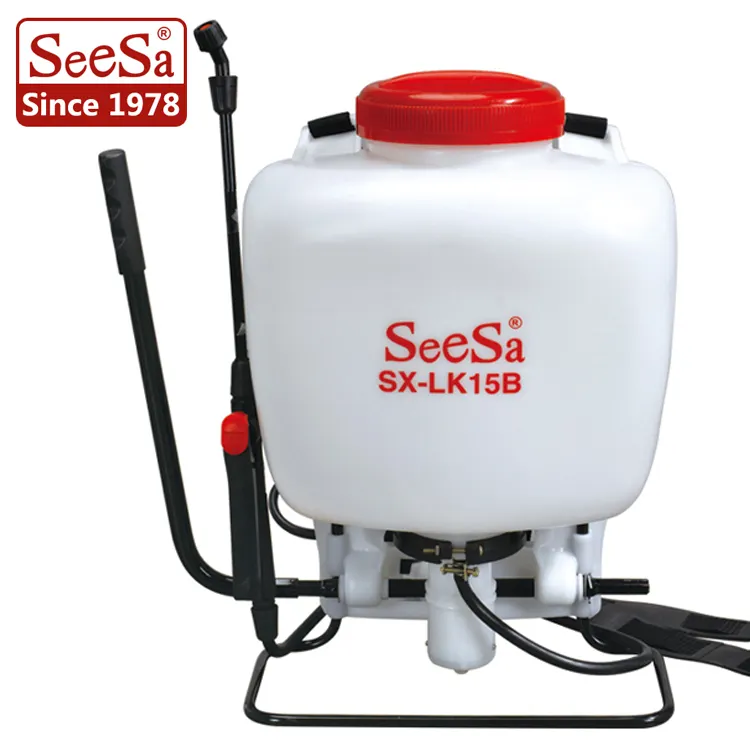 Seesa-mochila manual para agricultura, pulverizador de mano a presión con bomba de plástico, solo 15L