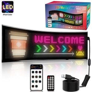 Car Truck Programmable Flexible <strong>LED</strong> <strong>Matrix</strong> Eye Animation <strong>Display</strong> APP <strong>Control</strong> Smart Scrolling <strong>Message</strong> Eye Soft <strong>LED</strong> Sign Board - Product Image 1