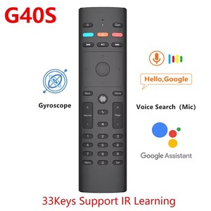 G40s Voice Universal Fernbedienung Air Mouse Gyroskop Lernen 33 Tasten Fly Mouse 2.4G Drahtlose Fernbedienung Verwendung für TV BOX