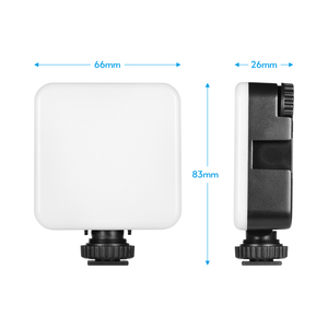 KM-72B Mini LED Video işığı RGB renk çok fonksiyonlu on-kamera dolgu işık telefonları kameralar için ABS stüdyo fotoğraf aydınlatma - Product Image 5