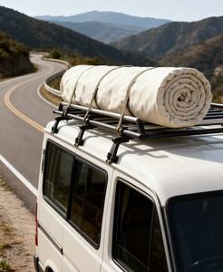 ที่นอนไฟเบอร์สำหรับขับรถในตัวเองพับได้และประหยัดพื้นที่สะดวกสบายและเงียบแผ่นรองนอนสำหรับเดินทาง - Product Image 1