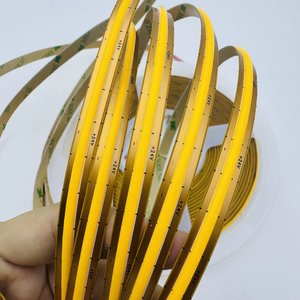 Soldering Free Dotless DC12V 24V IP20 IP65 IP67 IP68 <strong>CRI</strong> <strong>90</strong> COB Strips 8MM 720EDs/m 3000K 6500K Free Cut Cob <strong>Led</strong> Light Strip - Product Image 2