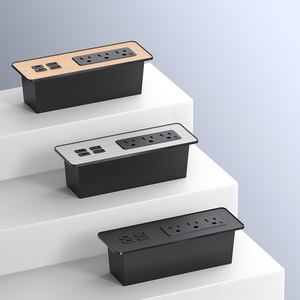 Enchufes integrados montados en el escritorio, tira de alimentación de escritorio con 4 puertos Usb, muebles, sofá, tomas de corriente - Product Image 5