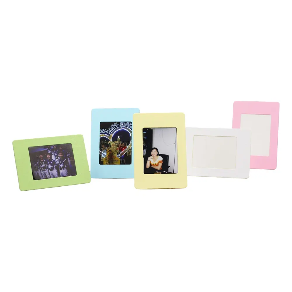 Macaron Colors Faltbarer 2x3-Papier-Fotorahmen für Fujifilm Instax Mini 8/9 Film