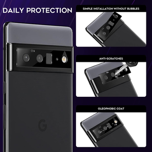 For Google Pixel 6 6 Pro Glass Lens Protector 3D Silk Print Big Edge Tempered Glass Camera Lens Protector for Pixel 6A Large <strong>Arc</strong>