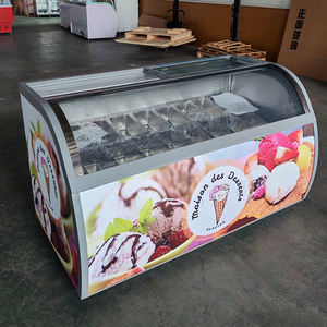 Tủ lạnh thương mại Tủ đông kem nhỏ cửa hàng tủ lạnh Kem Popsicle hiển thị - Product Image 4