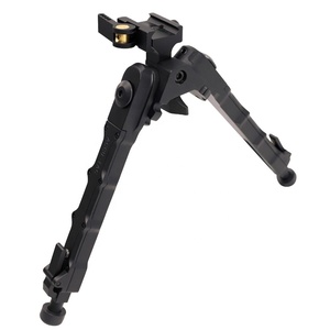 Hunting Accessories Tactical V9 Metal Tripod with QD 20mm <strong>Mount</strong> <strong>Bipod</strong> Adapter Adjustable Length Black Color - Product Image 4