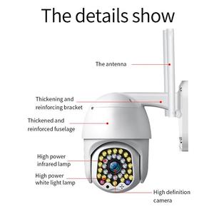 PoE rete Wireless Full-Color visione notturna PTZ fotocamera AI tecnologia per il monitoraggio esterno interno sensore di CMOS NVR SD Card Cloud