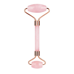 ลูกกลิ้งควอตซ์สีชมพูกุหลาบสำหรับใบหน้าโลโก้ที่กำหนดเองคุณภาพสูง - Product Image 1