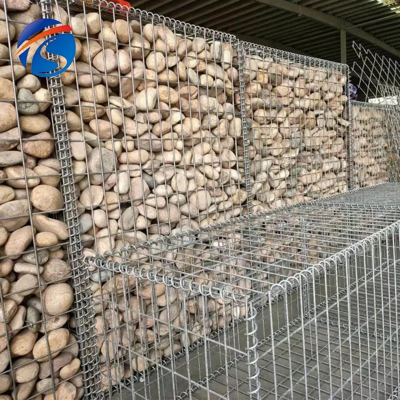 Boîtes de gabion à bas prix 100*50*30 cm galvanisées pour la route