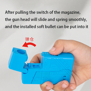 新しいデザインの柔らかい弾丸減圧おもちゃの銃ハンドヘルド指先そわそわおもちゃプラスチック素材指のおもちゃの銃 - Product Image 4