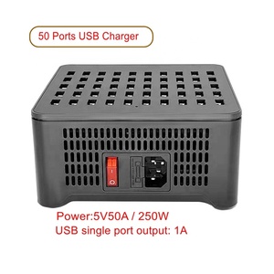 50-портовый высокоскоростной USB зарядный концентратор PD 3,0 QC4.0 Универсальное зарядное устройство для нескольких устройств
