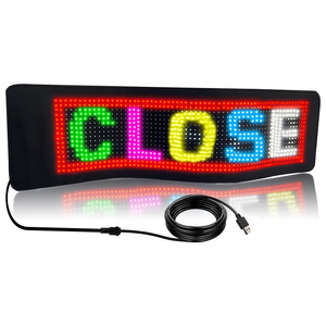 Bright <strong>Scrolling</strong> Advertising <strong>Sign</strong> 19*92cm Large Size Remote Control Version Bluetooth App Control <strong>Led</strong> Flexible <strong>Display</strong> <strong>Sign</strong> - Product Image 1