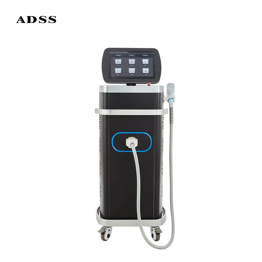ADSS Новый диодный лазер 808 нм Диодный Лазер постоянное безболезненное удаление волос тела косметический аппарат