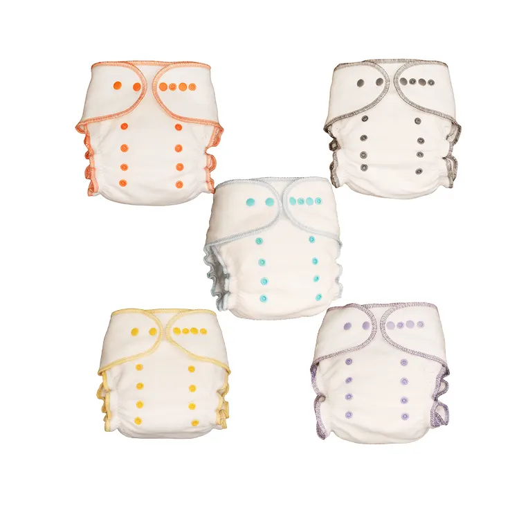 OEM China Absorbent Ecological Nappy Wholesale Washable Fitted Cloth Diaper Reusable Baby Cloth Diapers