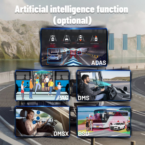 1080P AI ADAS DVR后视镜，带4g全球定位系统摄像头和用于卡车客车监控系统的便携式汽车监视器 - Product Image 5