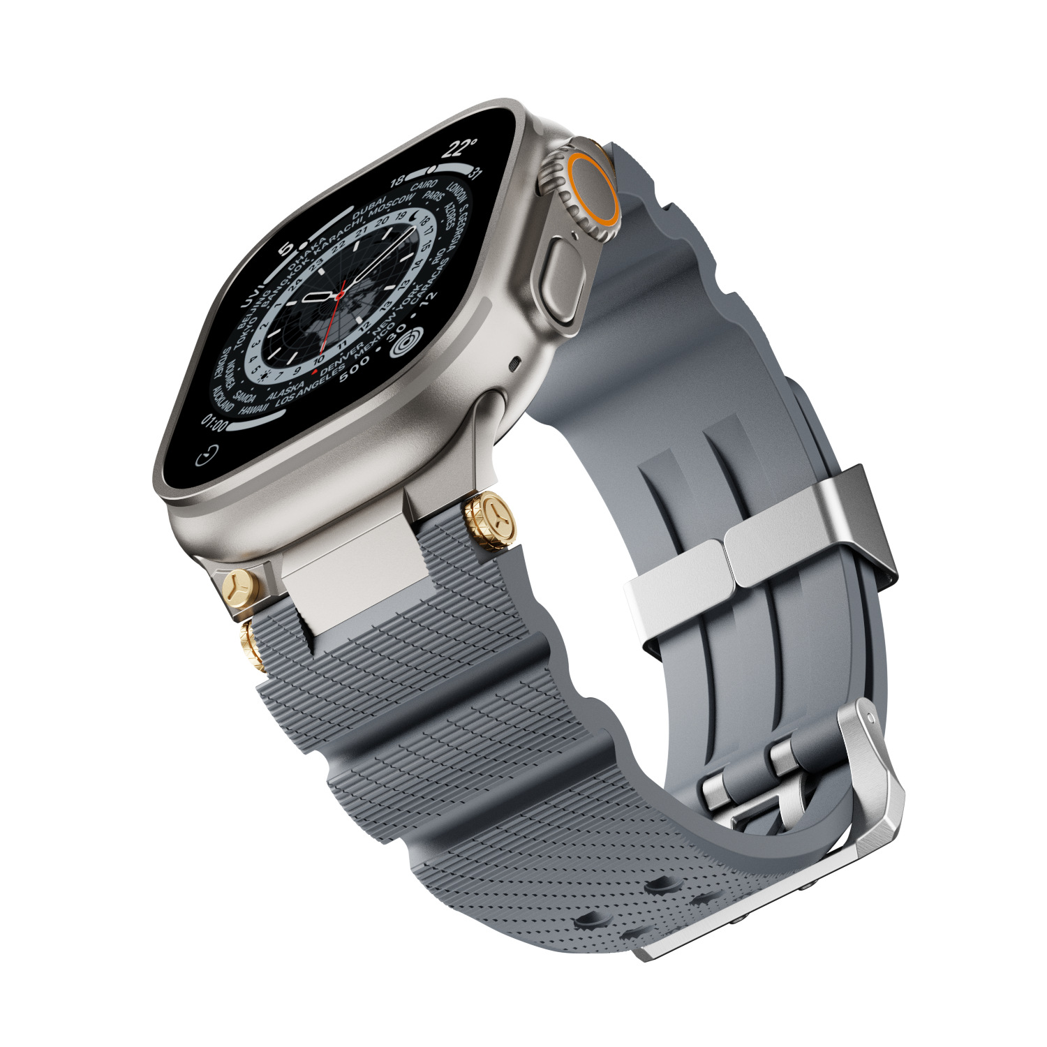 ti endlink + bracelet gris