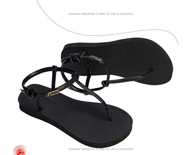 Summer Beach Flip-flops Ladies Roma Slippers Non-slip Soft Sole Outdoor Women Flip Flops