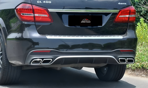 Mercedes Benz <span class=keywords><strong>GL</strong></span> bodyiçin tam Bodykit yükseltme glamg AMG tarzı vücut kiti tampon izgara difüzör egzoz İpuçları çamurluk kuyruk işık