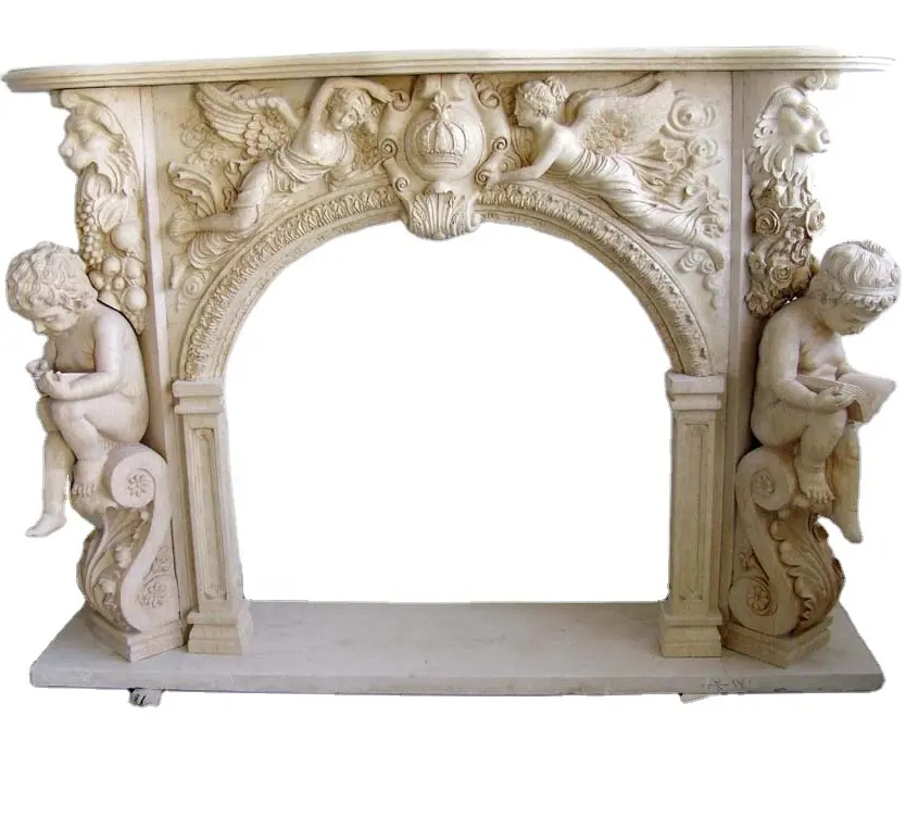 stone natural gas fireplace frame