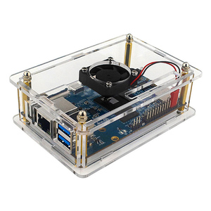 Orange Pi 5 корпус акриловый корпус защитный корпус для корпуса для модели Pi 5 с двумя радиатором - Product Image 3