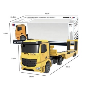 Double E <span class=keywords><strong>RC</strong></span> รถกึ่งพ่วงพื้นเรียบถอดได้1/20 2.4กรัมวิศวกรรมรถแทรกเตอร์ควบคุมวิทยุโมเดล Diecast - Product Image 6