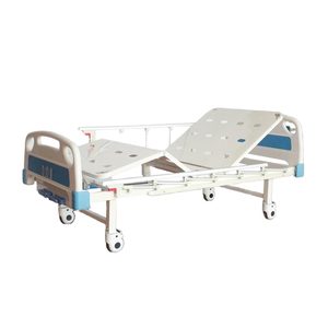 专业医院使用ABS升降护栏2功能易清洁静音轮病床价格