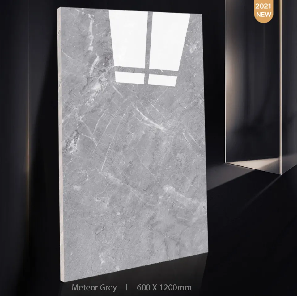 600X1200 D3-T1233 спеченный мраморный камень плитки фарфора метеор серый матовый износостойкая в клеточку измерены в ненатянутом плитка