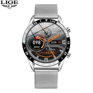 Lüks marka Lige Mens tam dokunmatik ekran spor spor İzle Android IOS Smartwatch için uygun