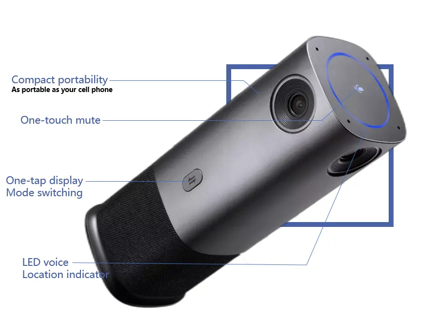 360 derece Ultra HD 4K panoramik Video konferans kamerası hepsi bir arada kamera
