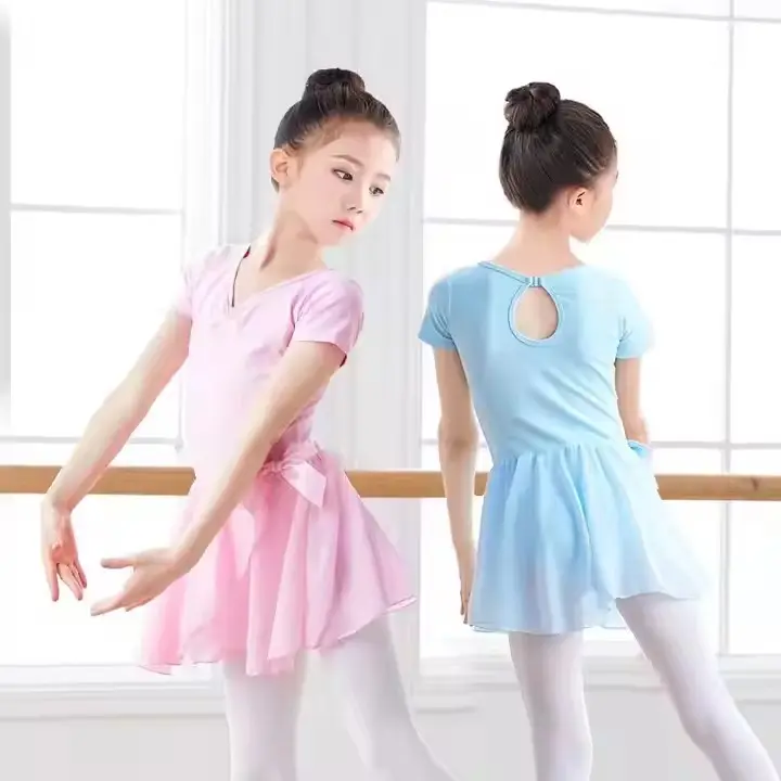 Roupas de treinamento para meninas, vestido de manga longa de outono para dança latina, traje de balé infantil personalizado para meninas