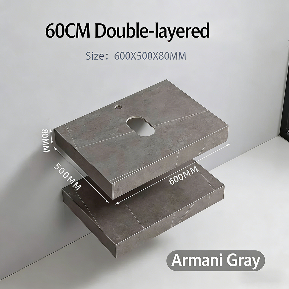 Gris-60cm Double couche