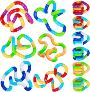 子供と大人のための学校の脳の想像力のためのフィジェットおもちゃクラシックツイスティフィジェットおもちゃ色とりどりの静かなフィジェットおもちゃ - Product Image 1