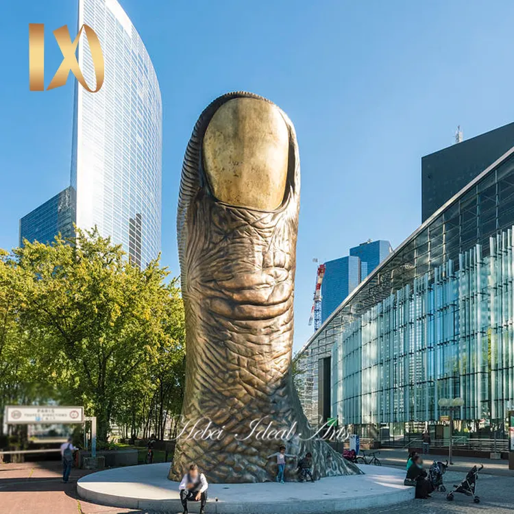 Esculturas de bronce de Arte Moderno, esculturas grandes para dedos